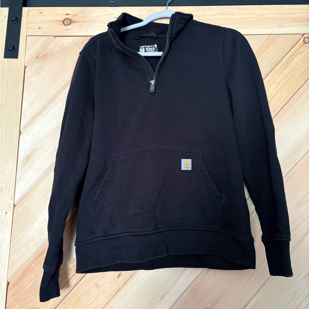 Carhartt Black Half-Zip Sweatshirt
